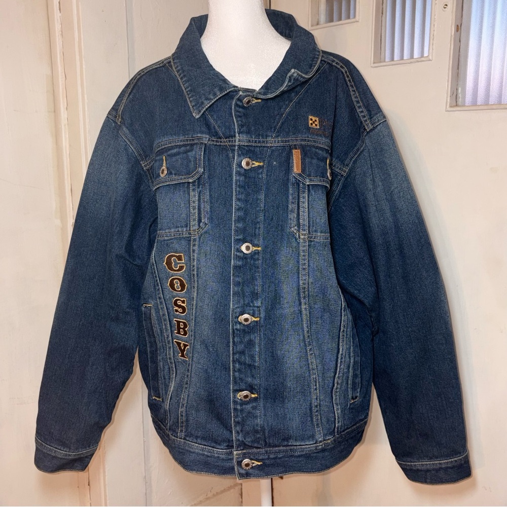 Cinch Denim Jacket XL Western Cowboy Core Ranch Workwear Logo Embroidered